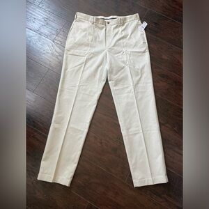 NWT Brooks Brothers Pants Men W38/L34 Advantage Chino Clark, 100% Cotton Beige